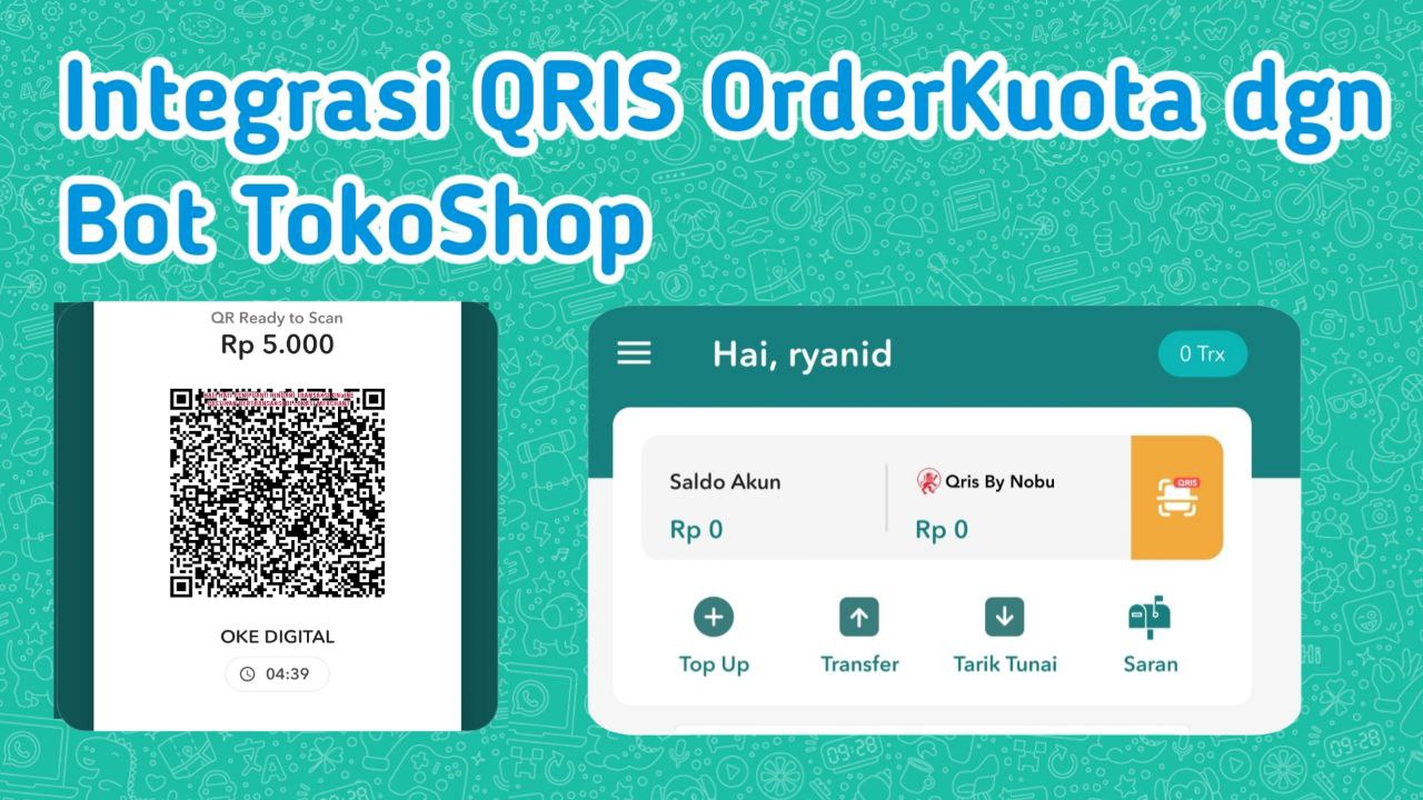 Cara integrasikan bot toko telegram dengan QRIS OrderKuota